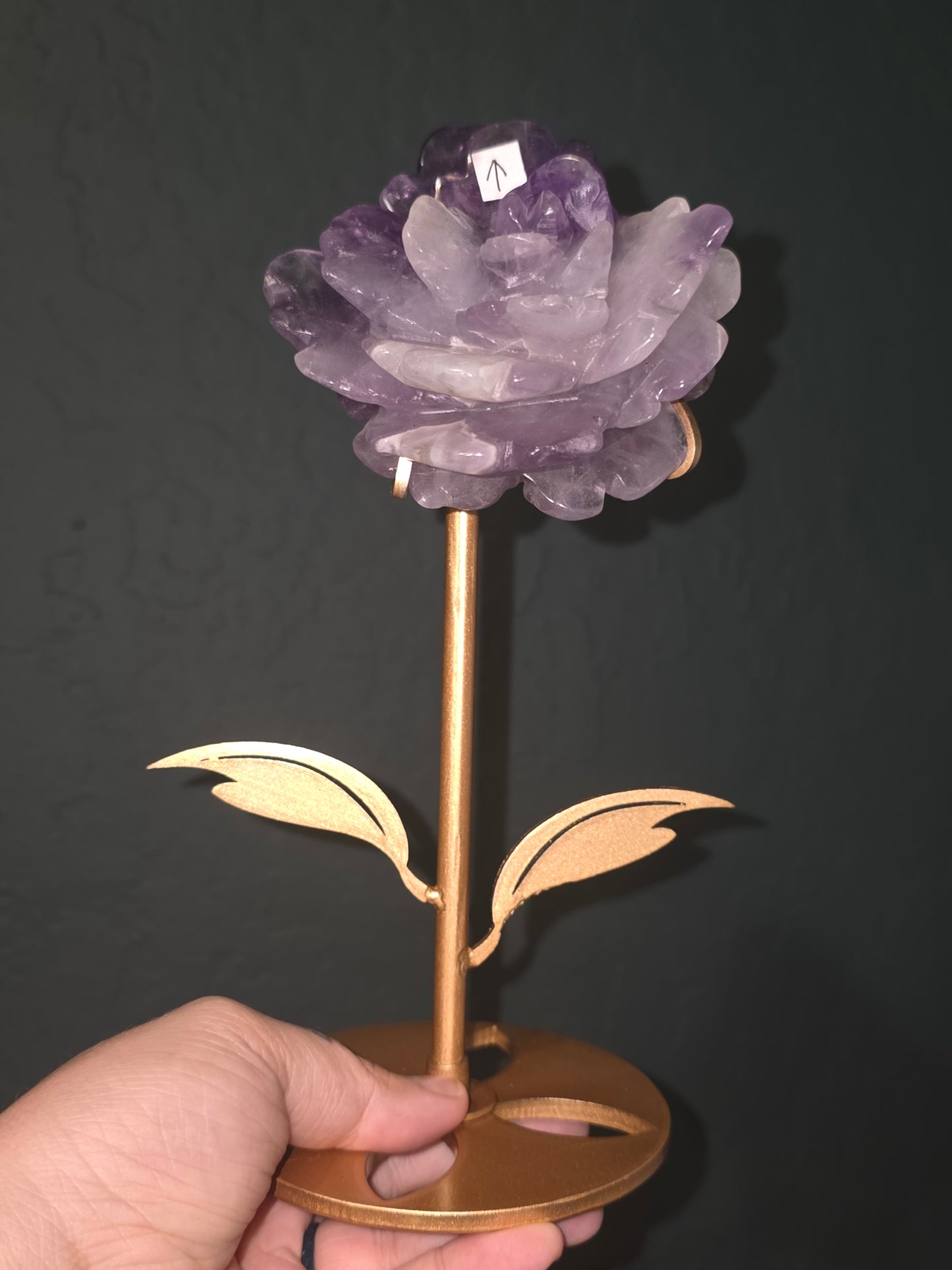 Amethyst Flower on Stand