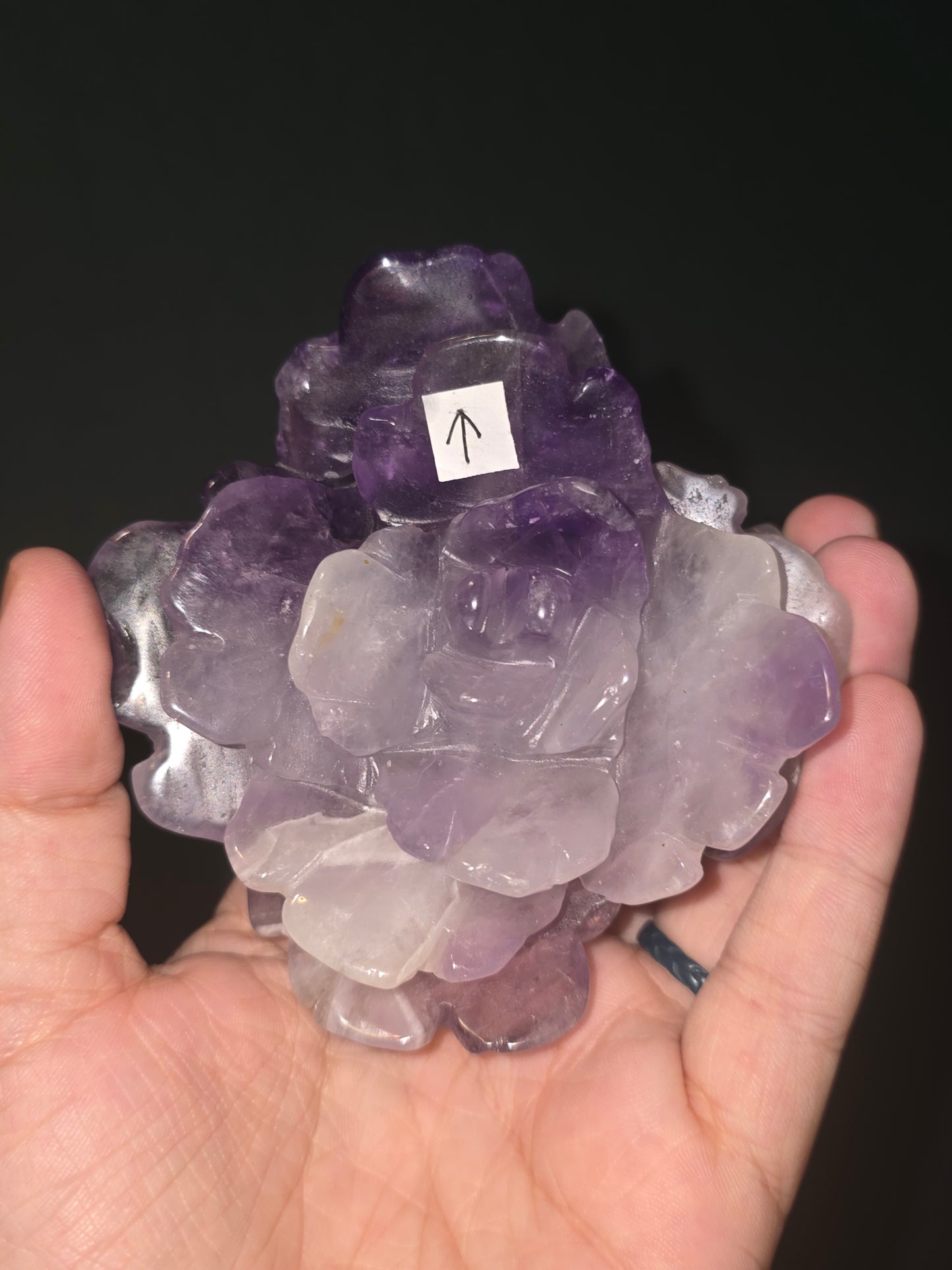 Amethyst Flower on Stand