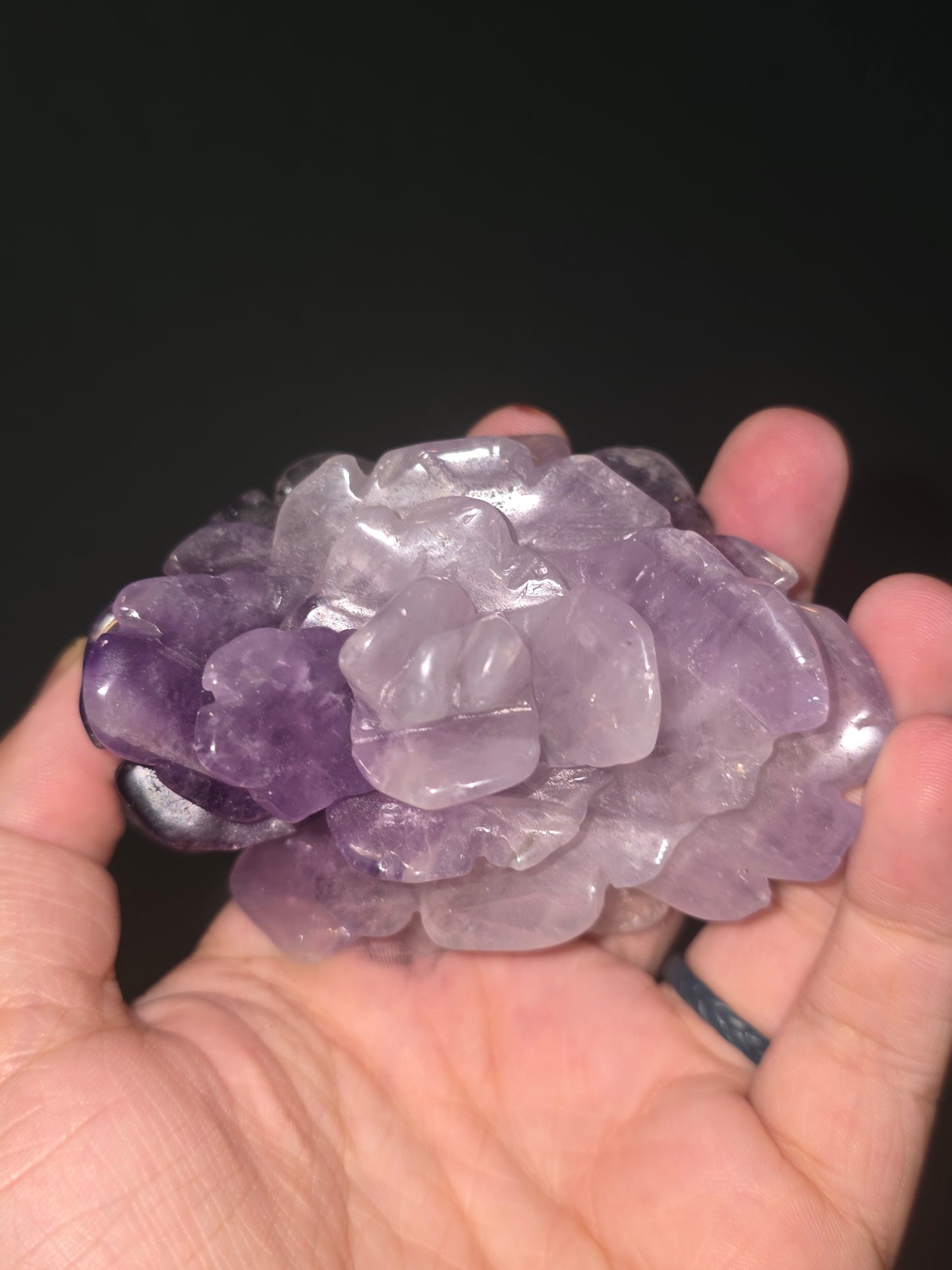 Amethyst Flower on Stand