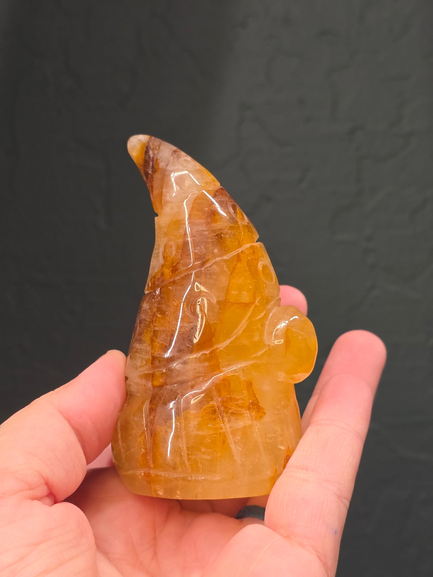 Golden Healer Quartz Gnome