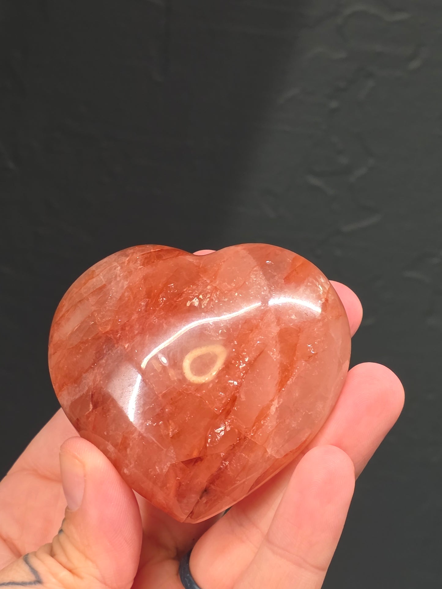 Fire Quartz Heart