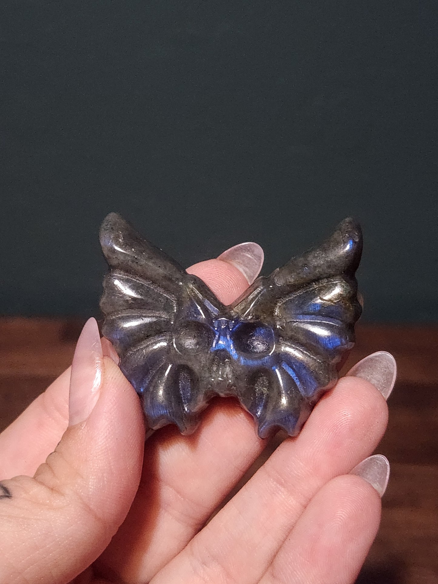 Labradorite Skull Butterfly