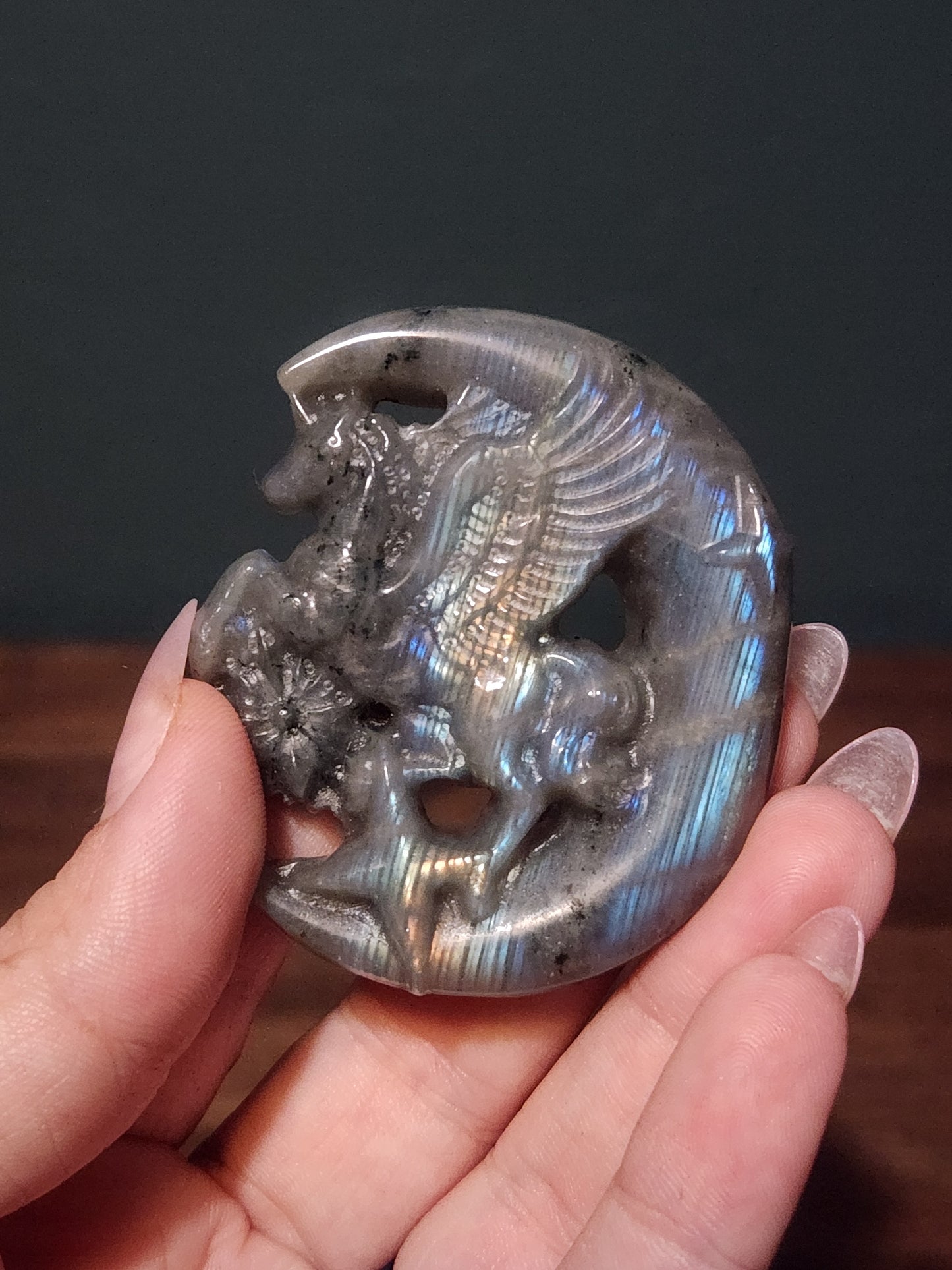 Labradorite Unicorn Moon