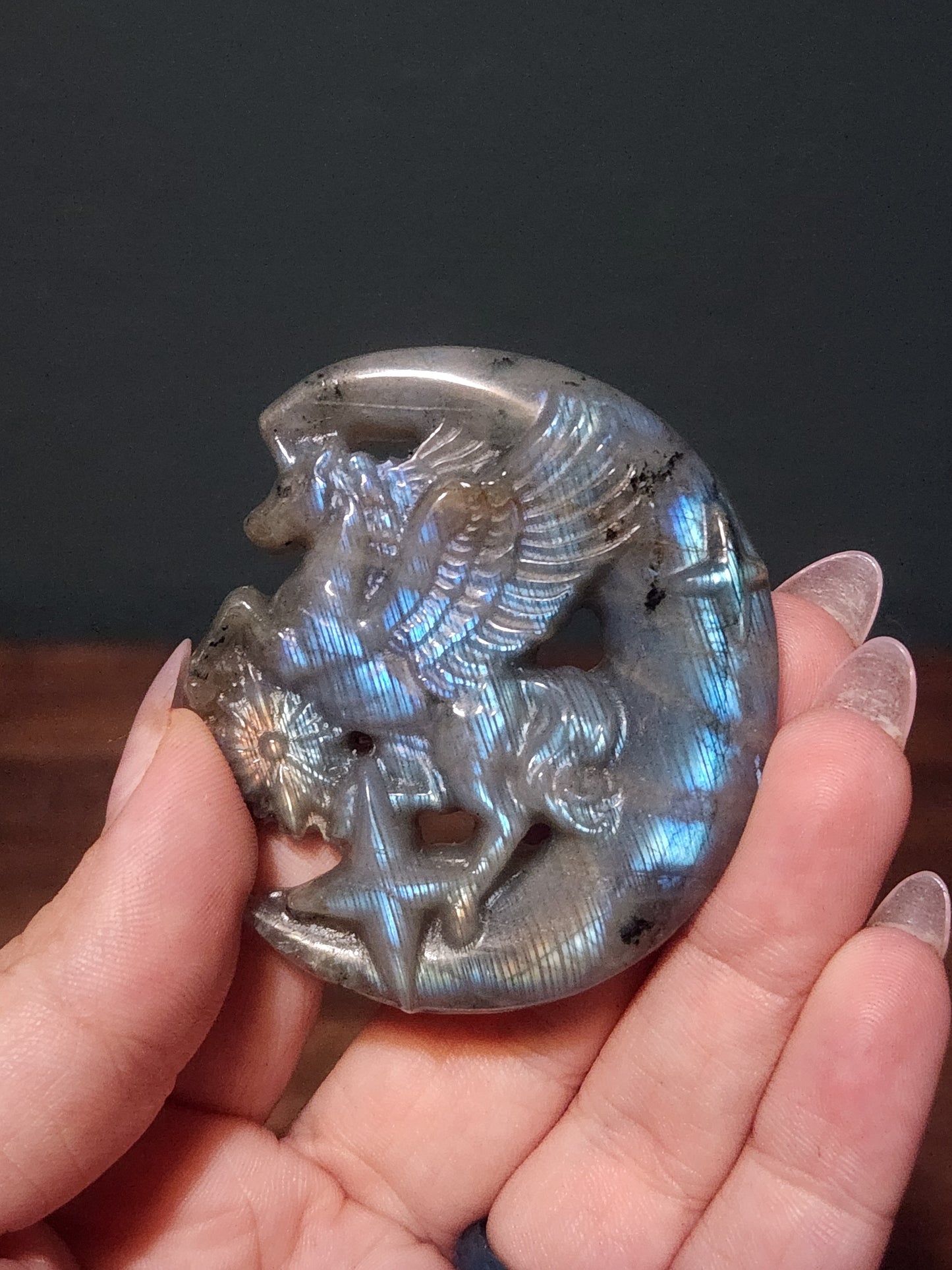Labradorite Unicorn Moon