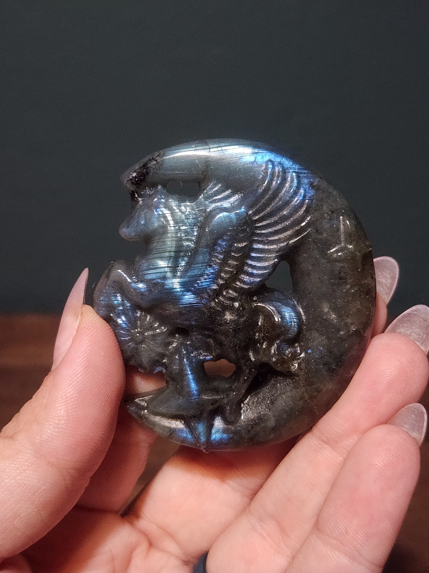 Labradorite Unicorn Moon
