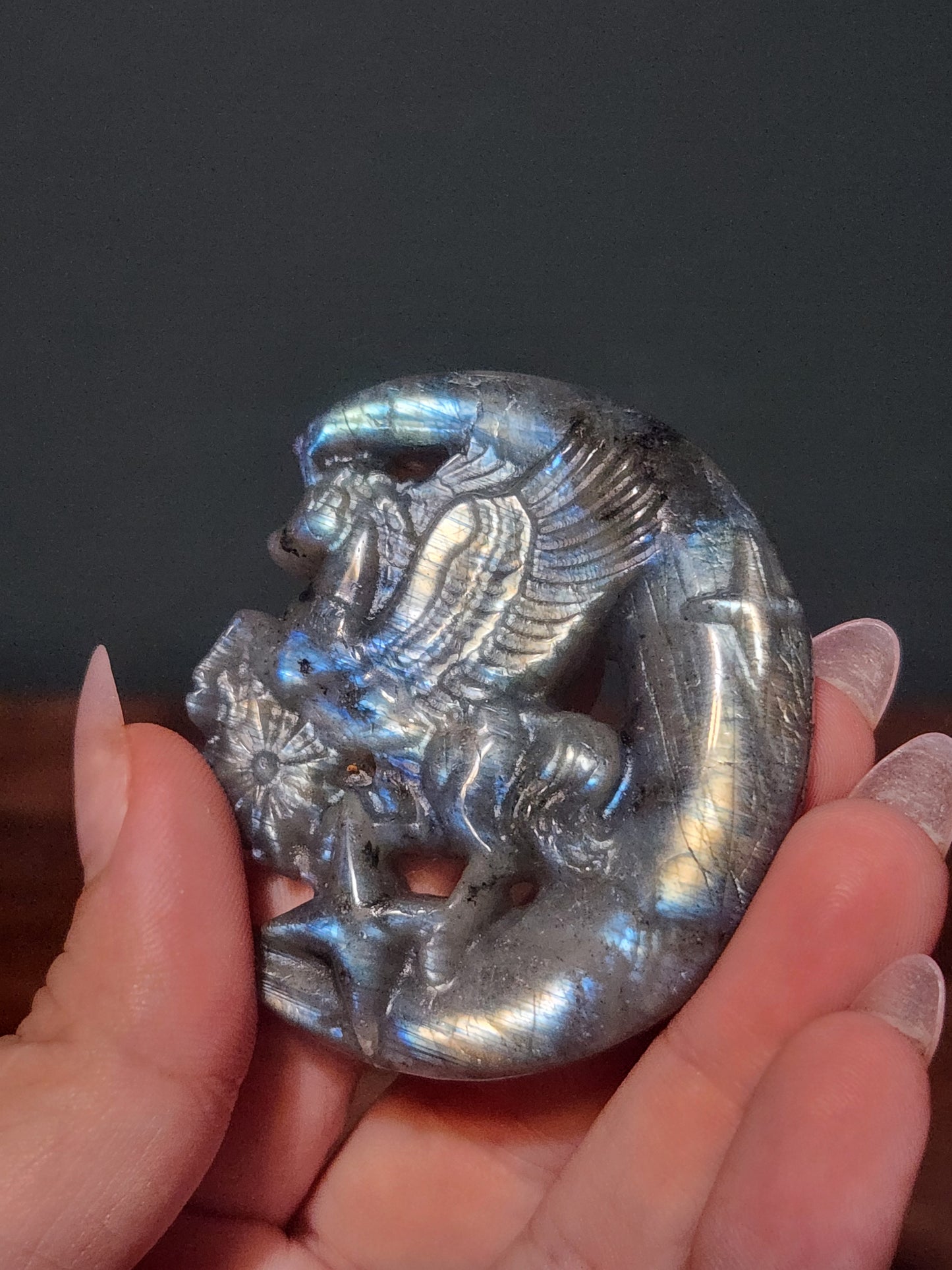 Labradorite Unicorn Moon