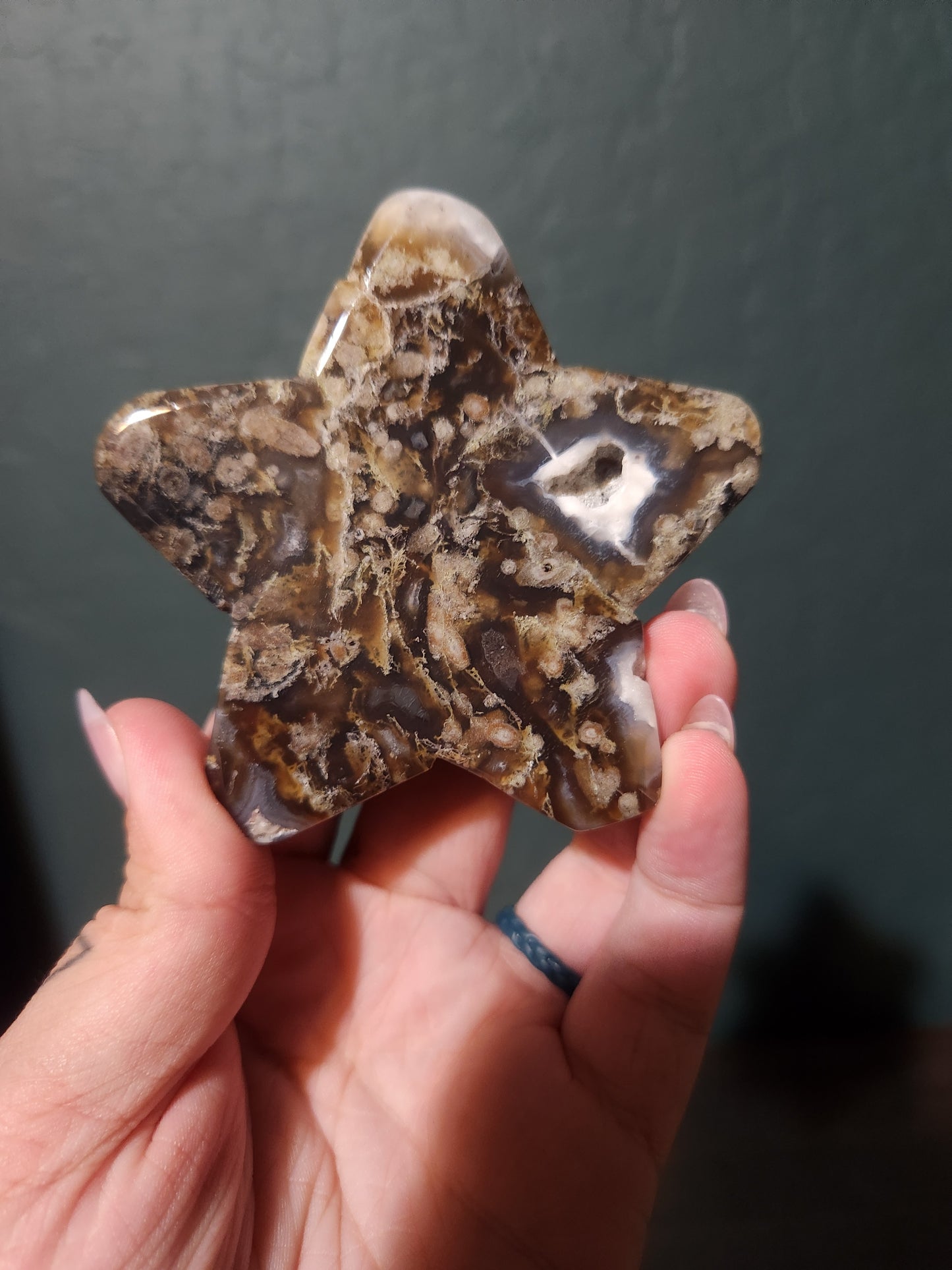 Moss Agate Star