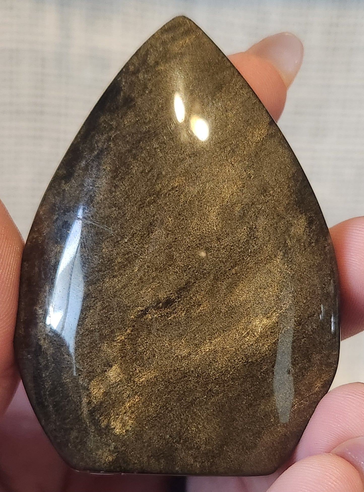 Gold Sheen Obsidian Flame