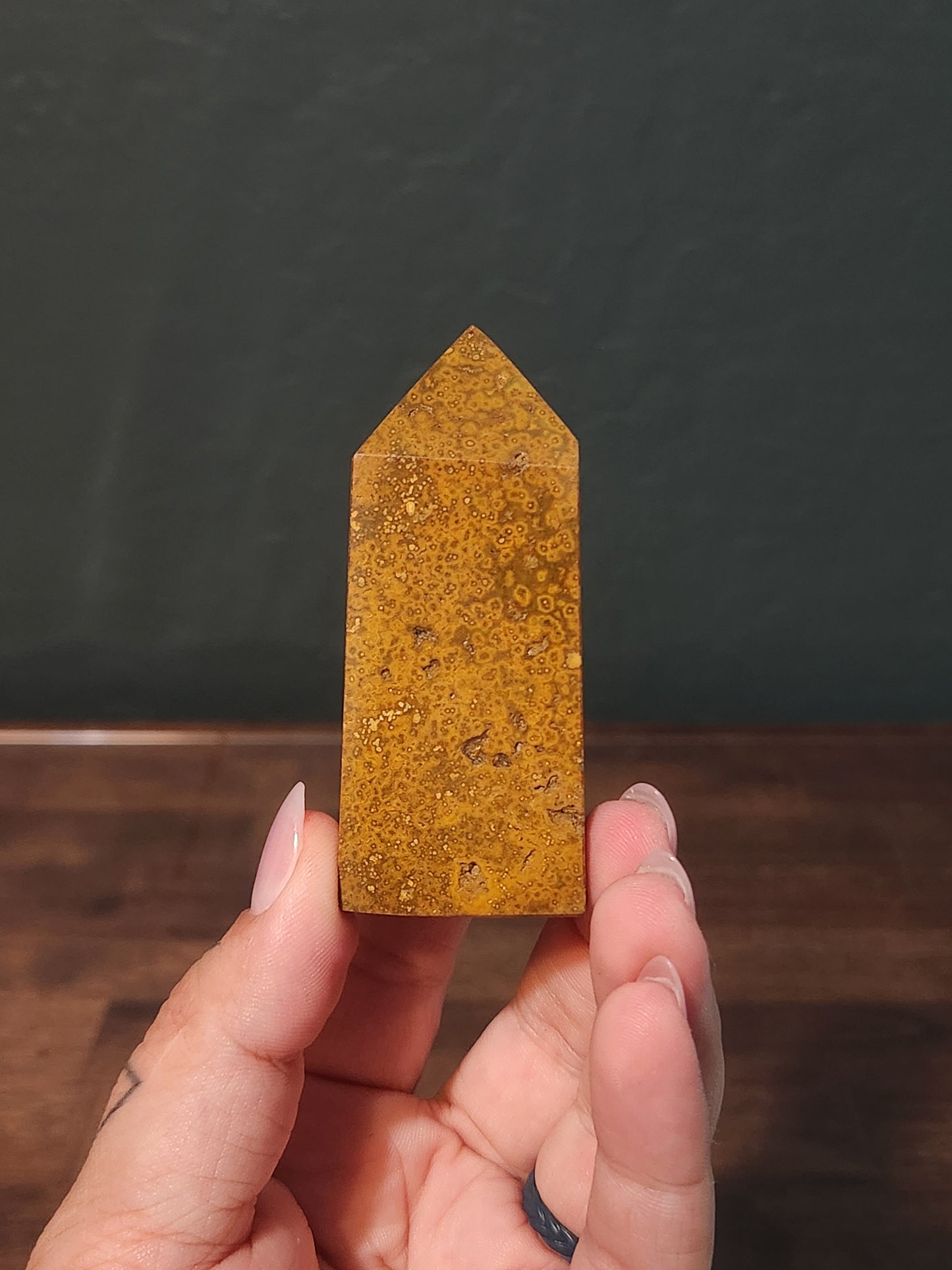 8th Vein Ocean Jasper Obelisks