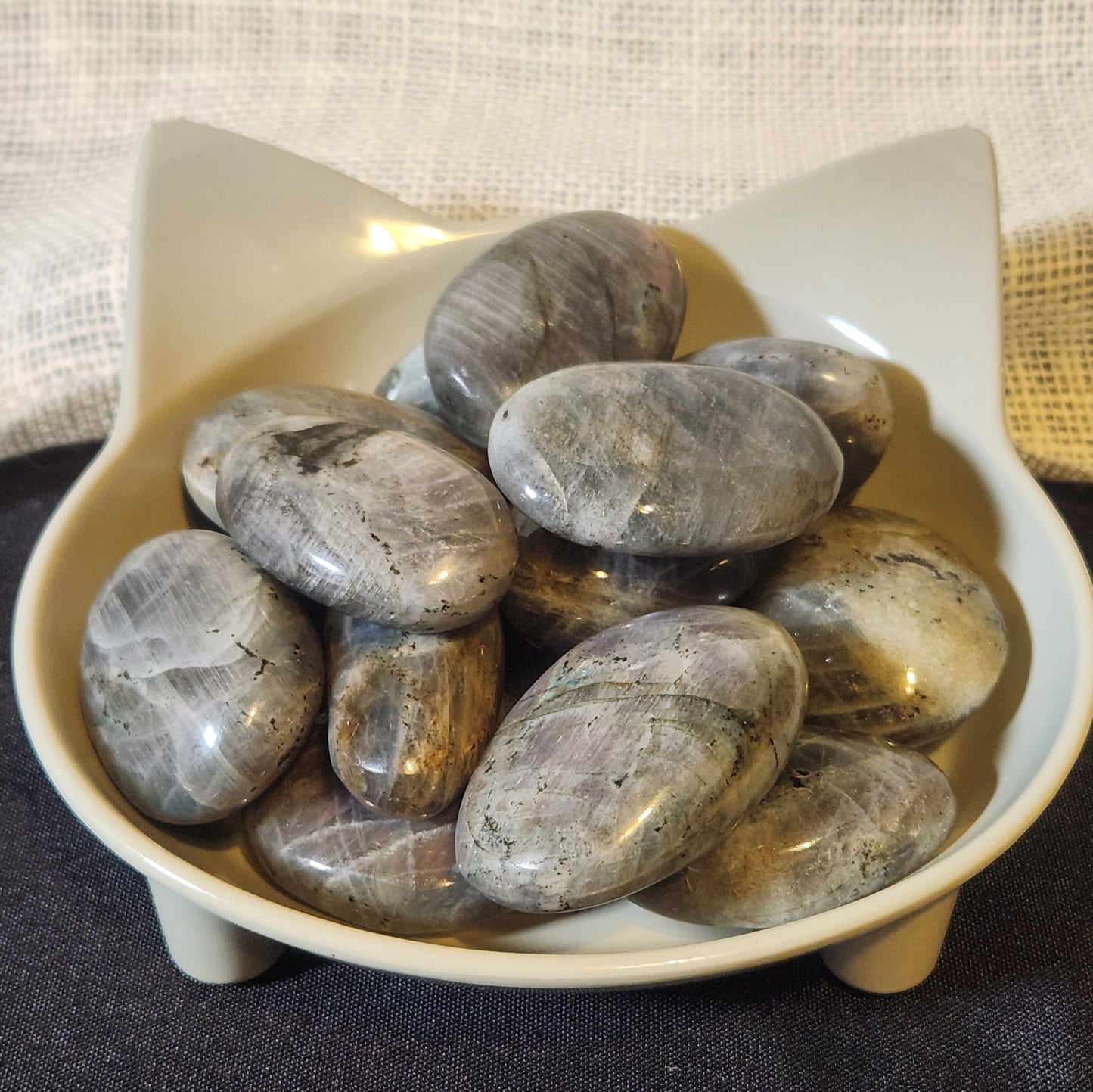 Sunset Labradorite Palm Stone - Medium