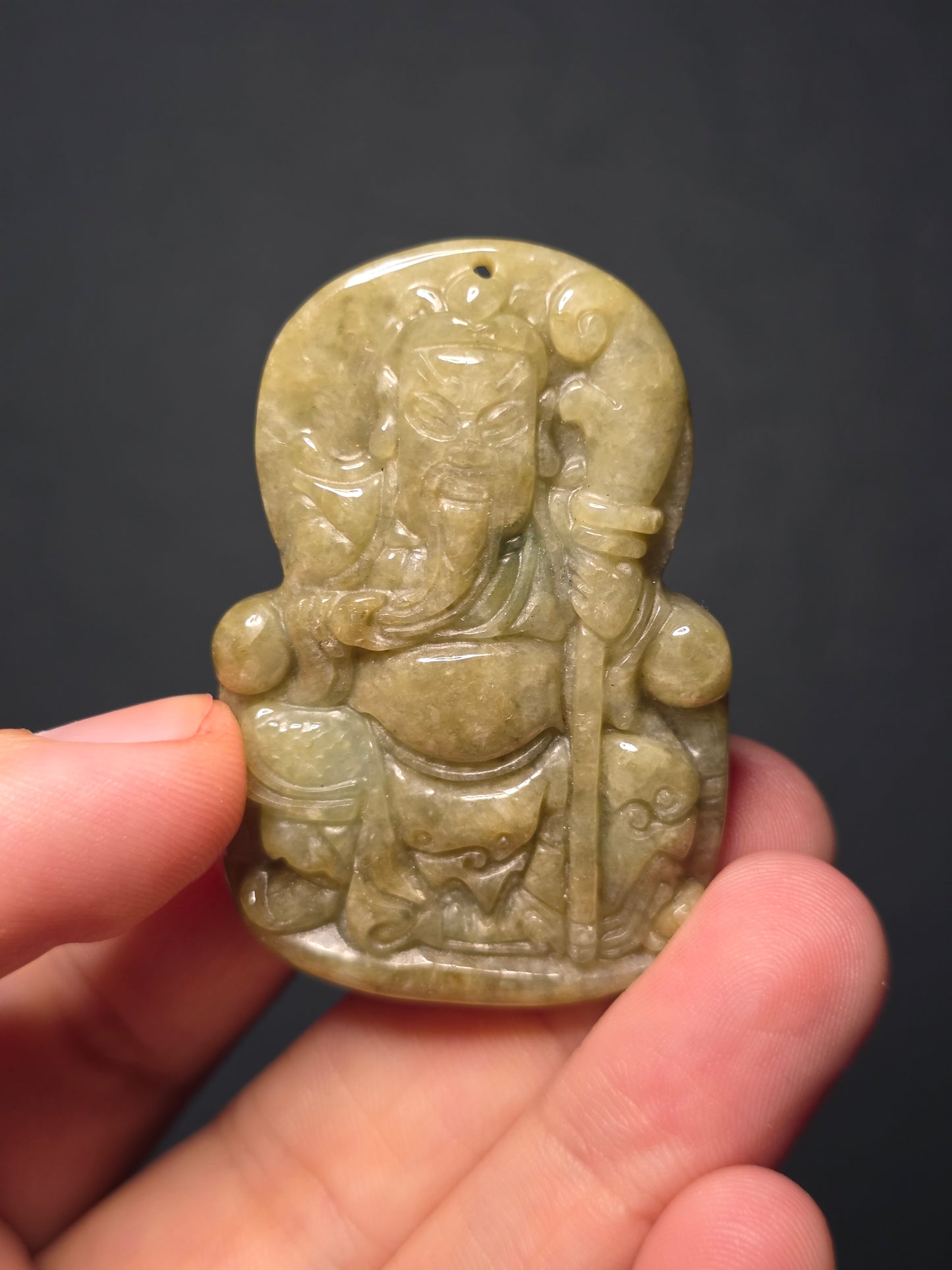 Jade Guan Gong Pendant