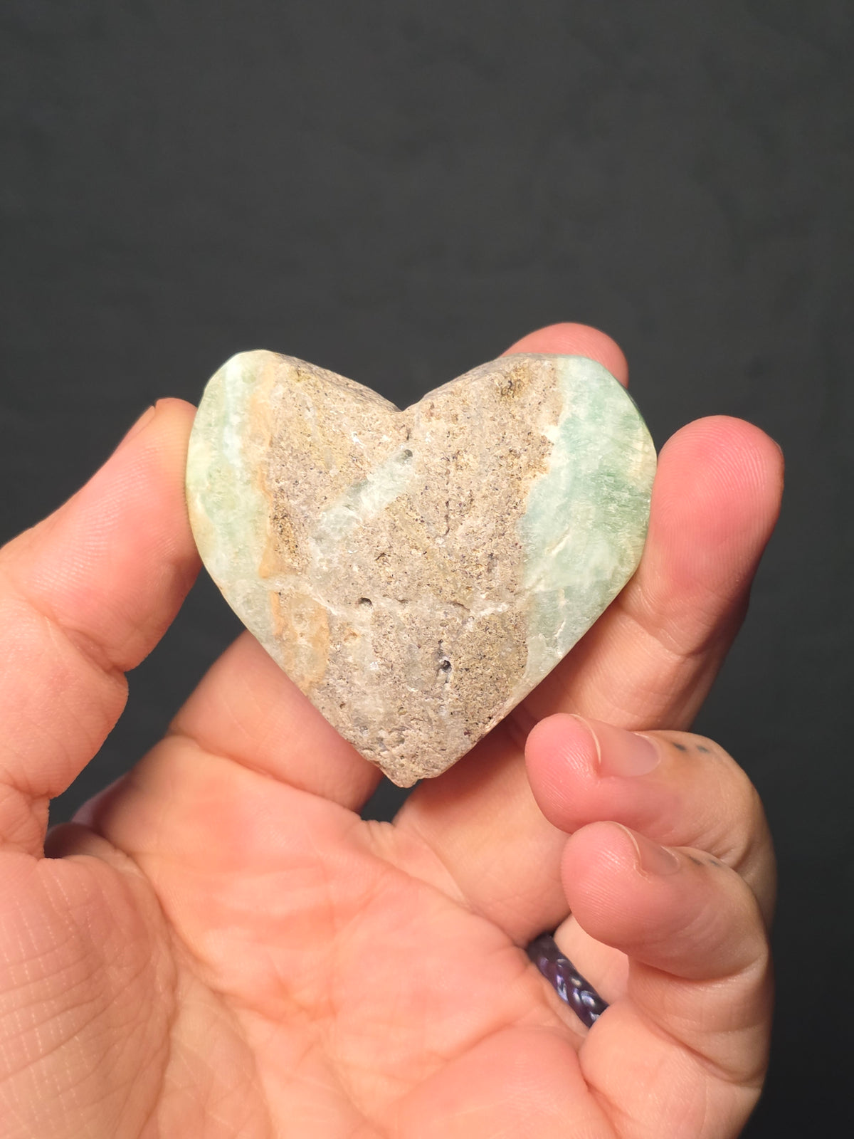 Small Caribbean Calcite Heart