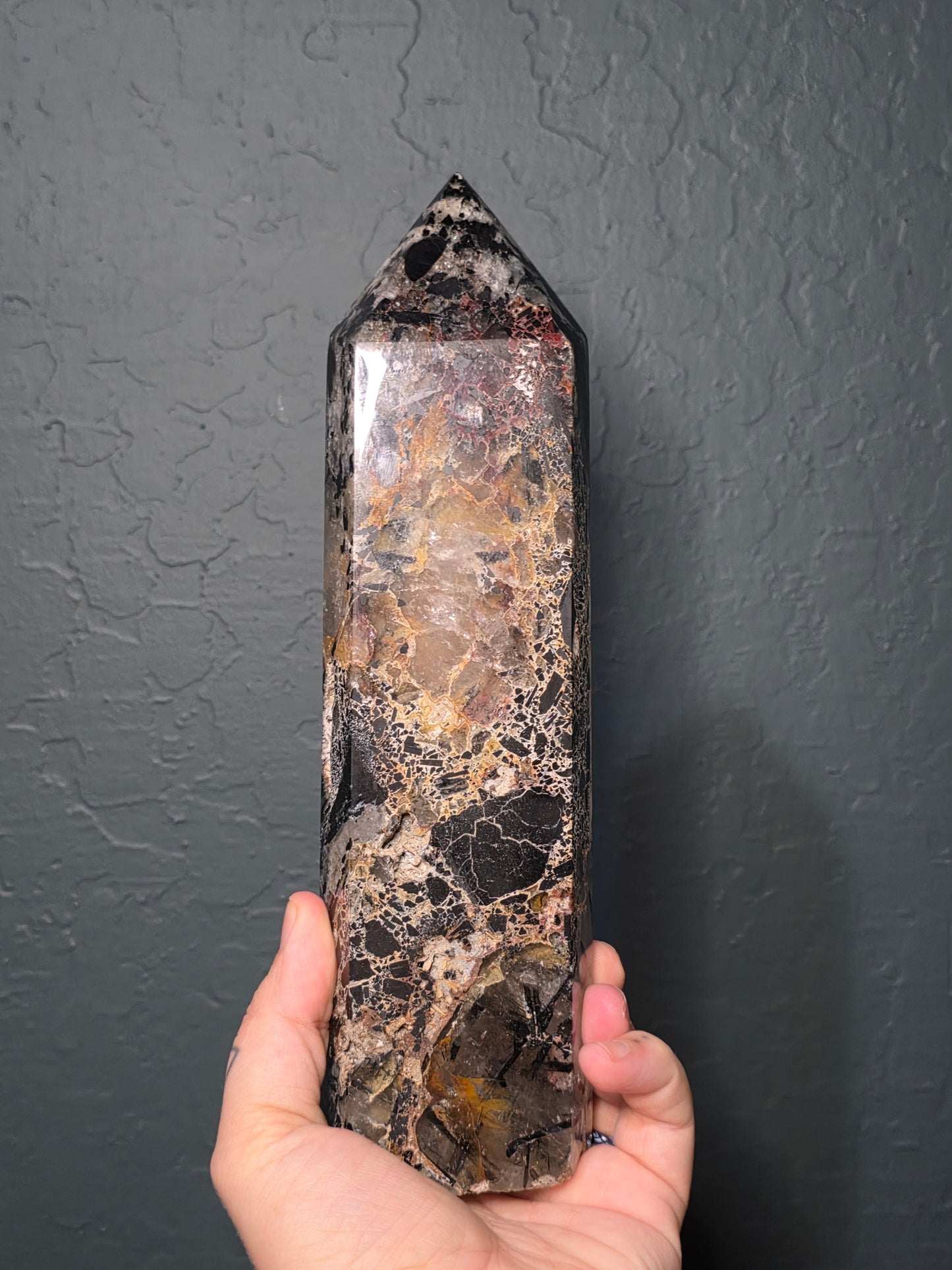Jumbo Tourmaline in Quartz Towers