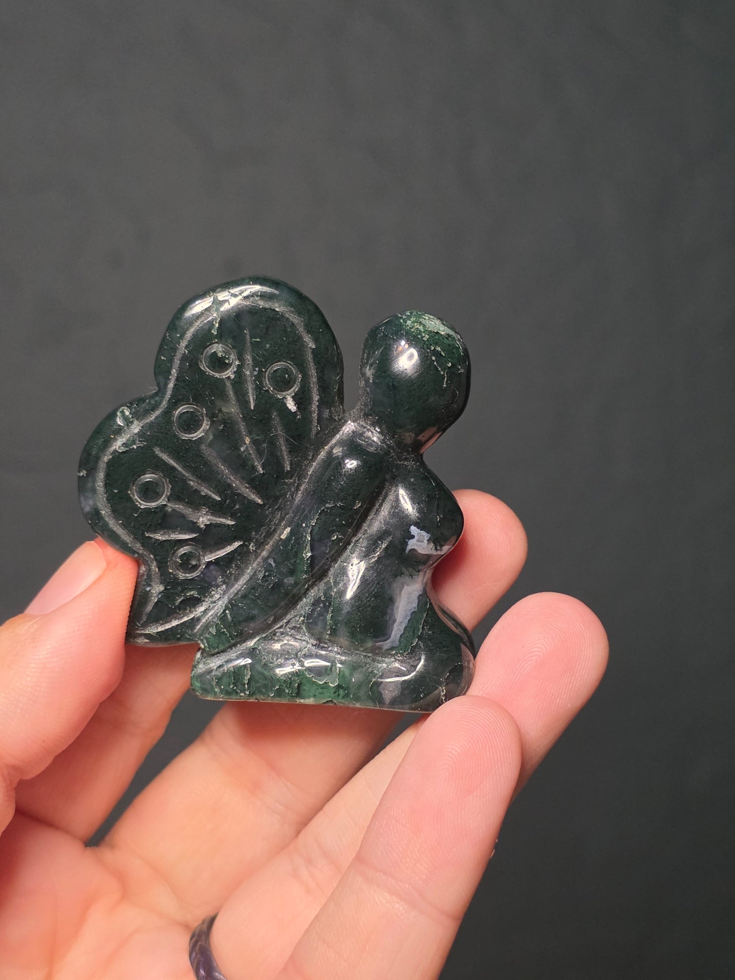 Moss Agate Fairy