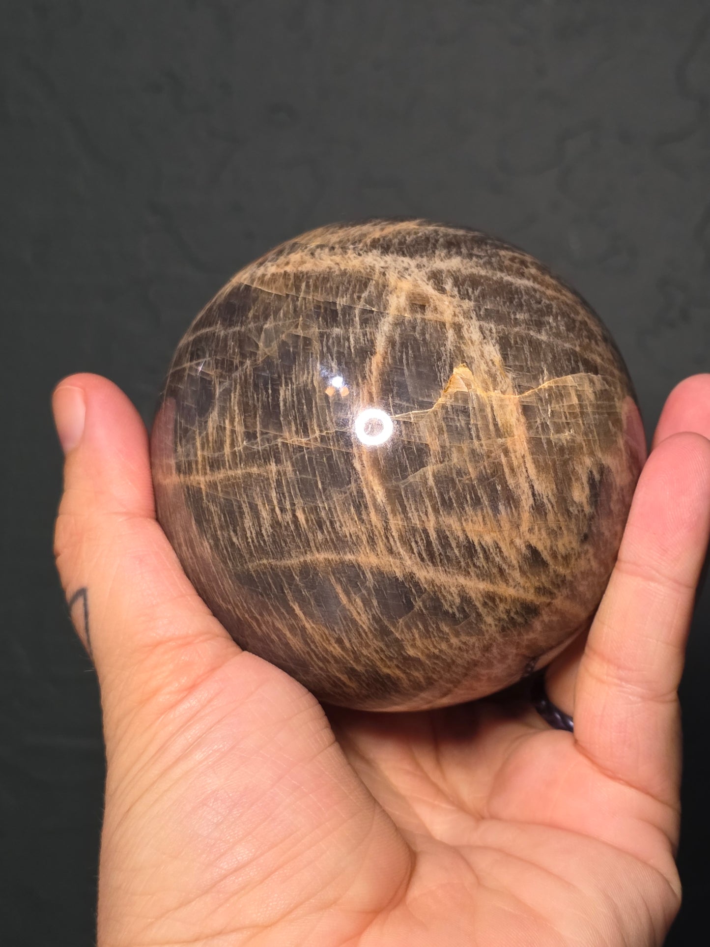 Black Moonstone Sphere