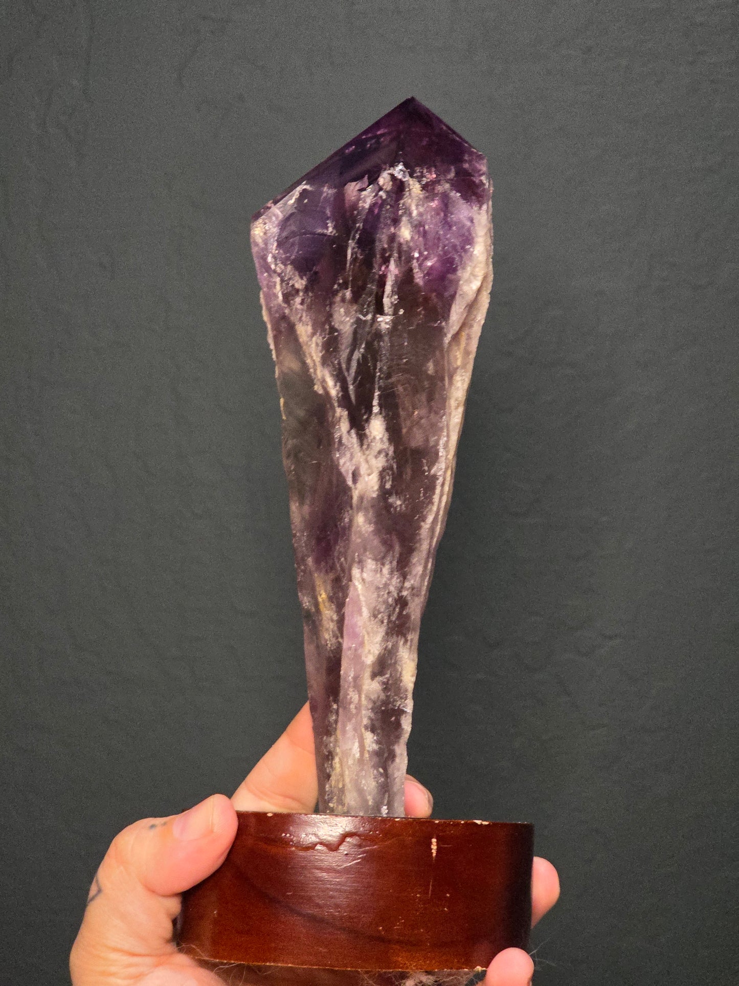 Amethyst Tooth on Stand