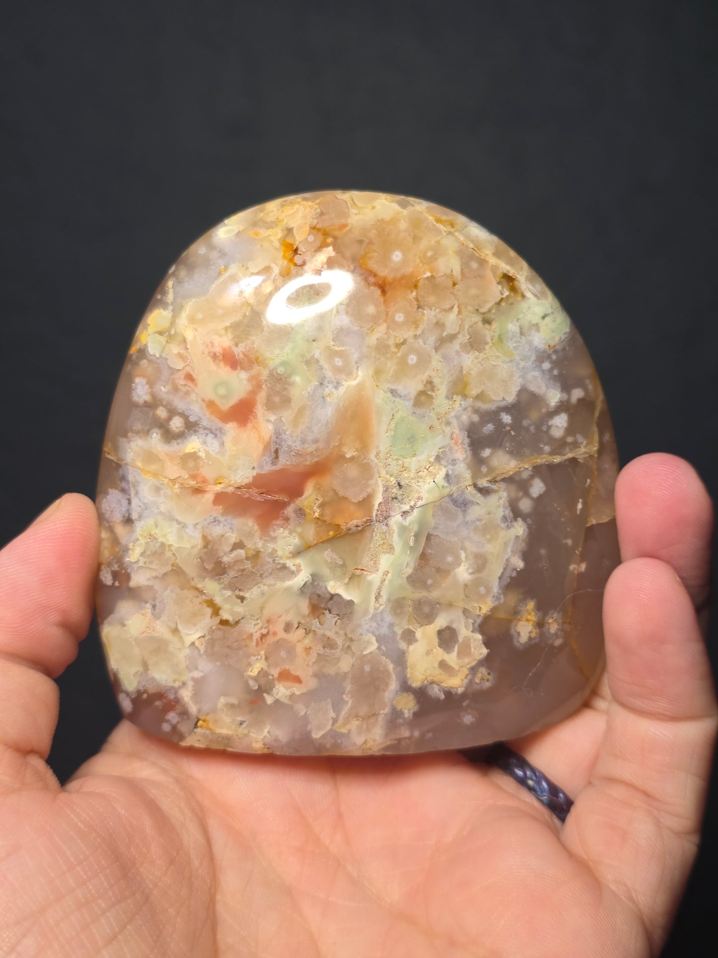 Carnelian Flower Agate Freeform