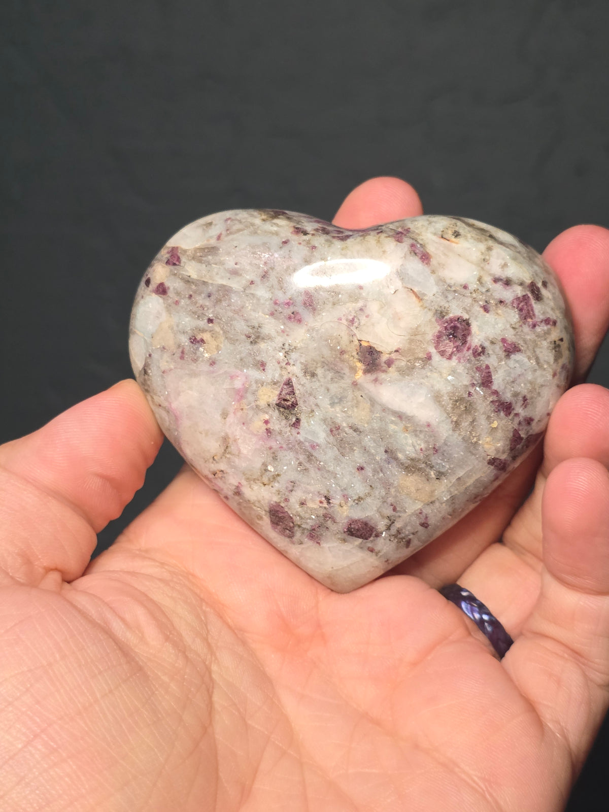 Pink Tourmaline Heart