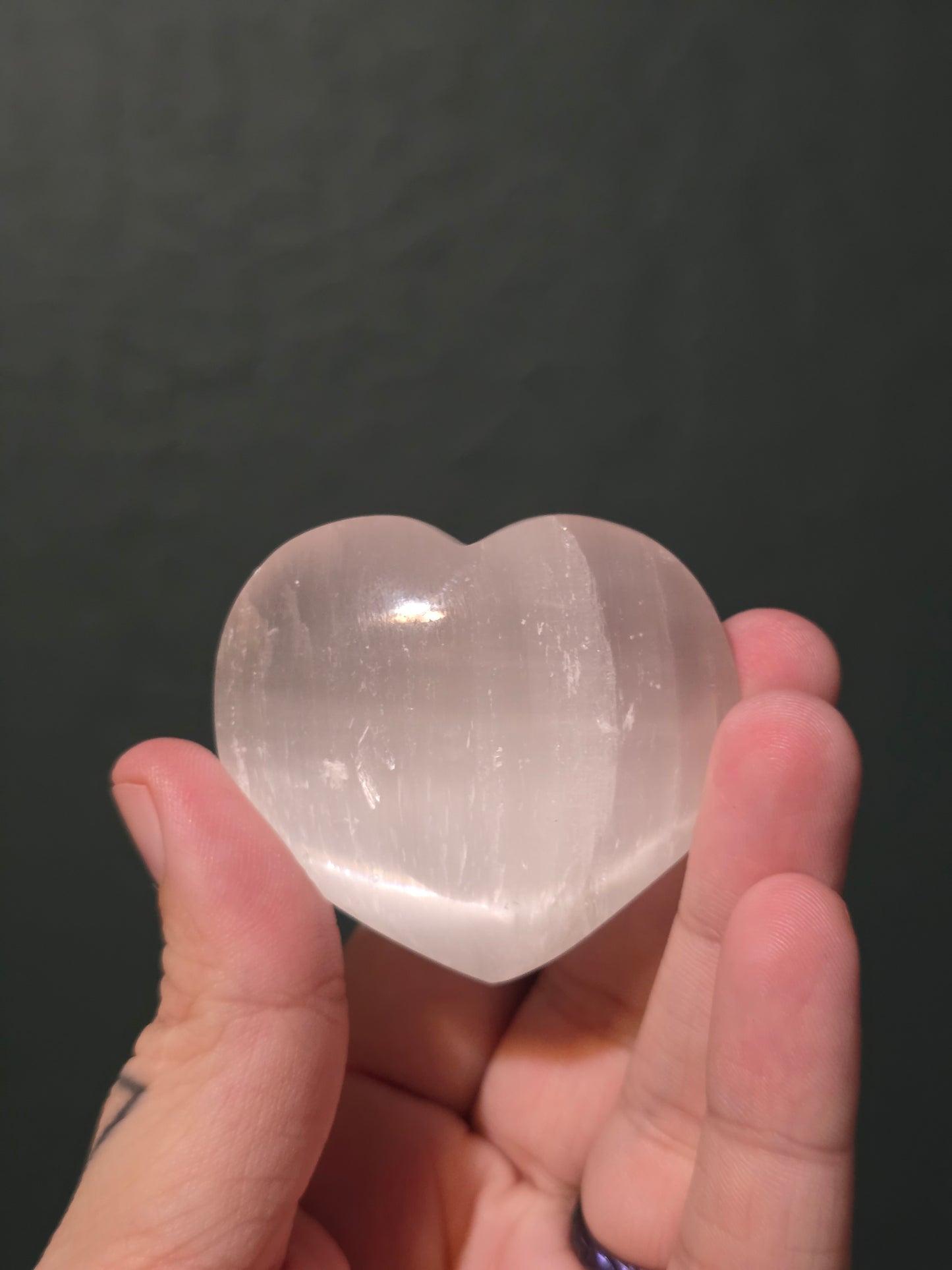 Satin Spar Heart