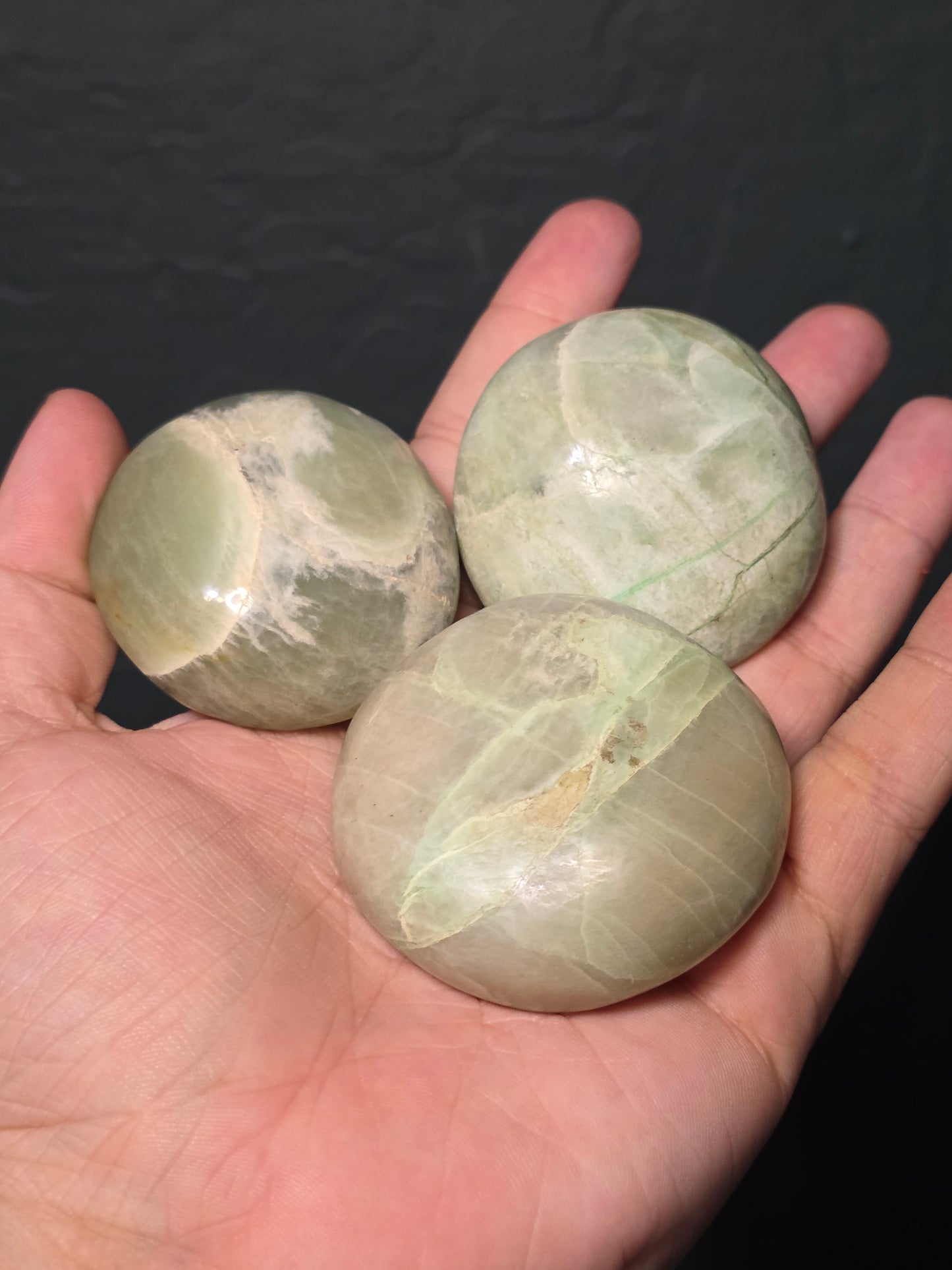 Garnierite Palm Stone (Green Moonstone)