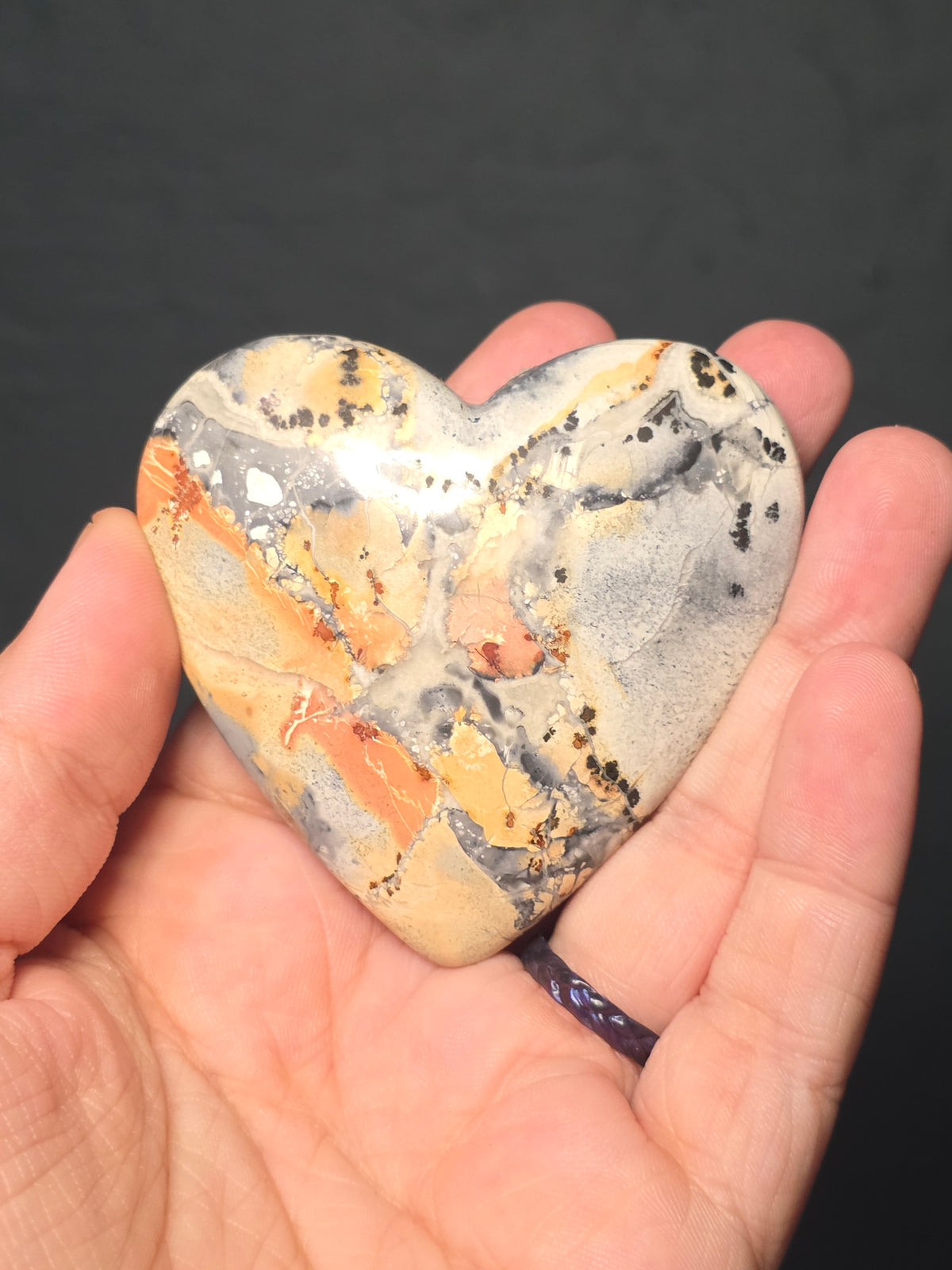 Medium Maligano Jasper Heart
