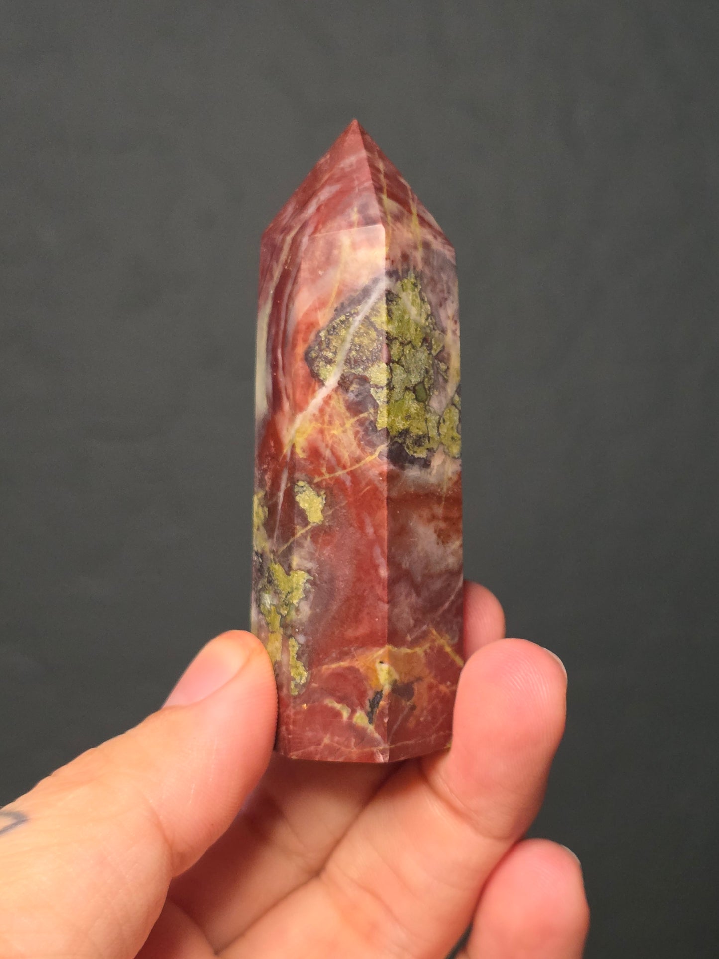 Dragon Blood Jasper Tower