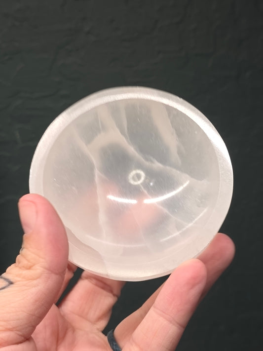 Selenite Round Bowl