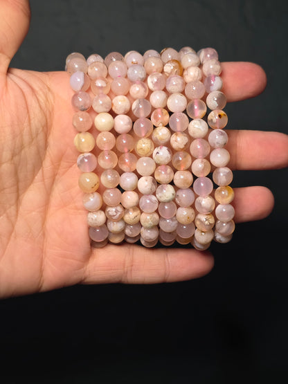 Flower Agate Bracelet