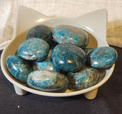 Blue Apatite Palm Stone