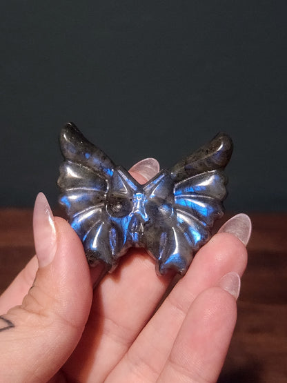 Labradorite Skull Butterfly