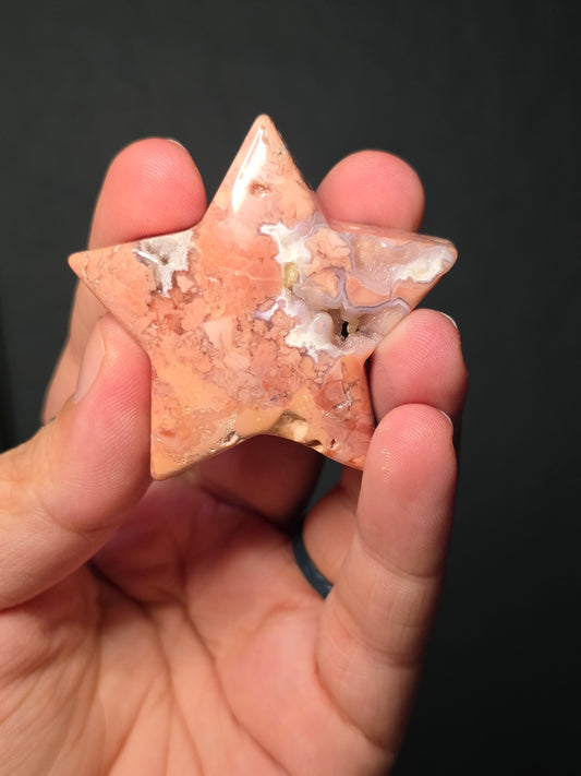 Cotton Candy Agate Stars