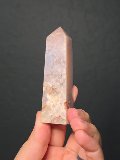 Flower Agate Obelisk