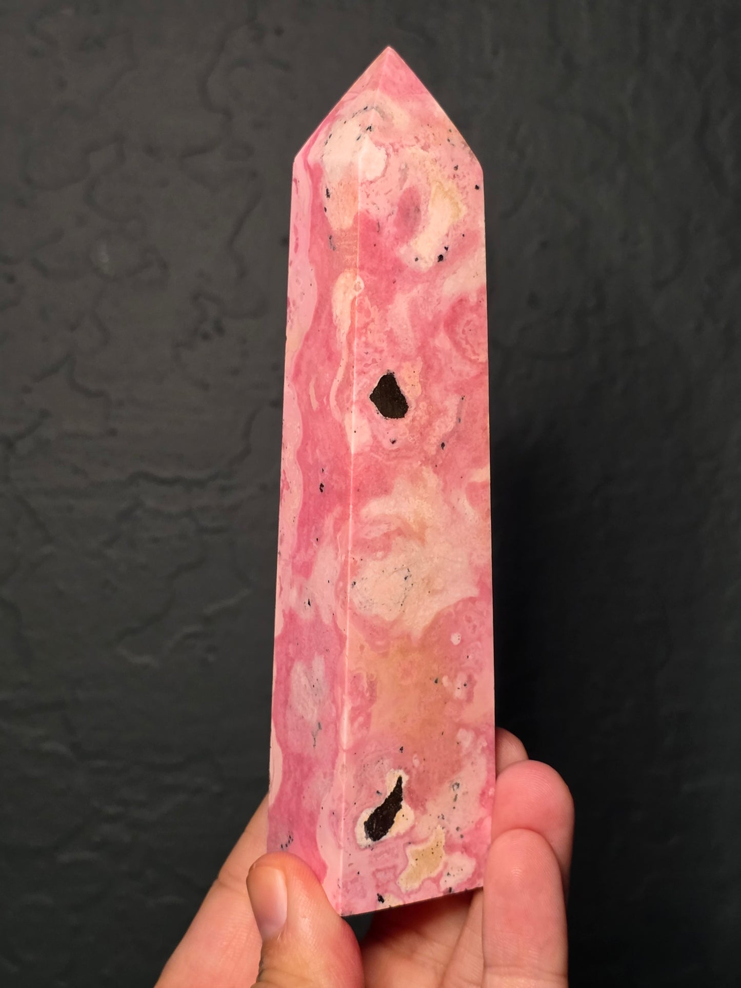 Peruvian Rhodonite Obelisk
