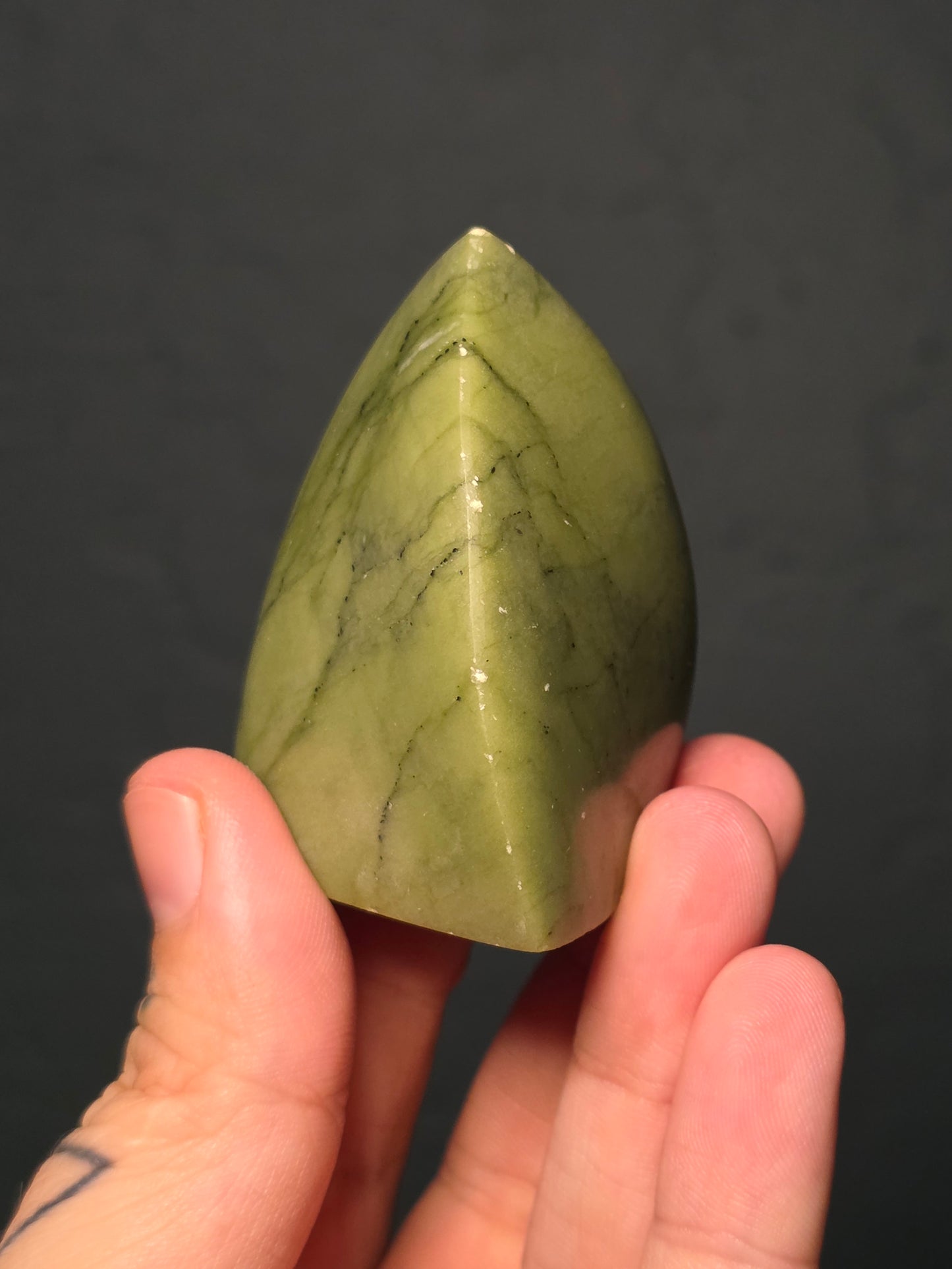 Small Nephrite Jade Flame
