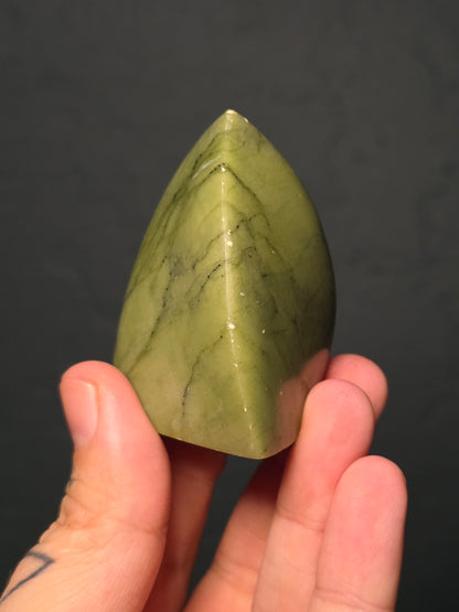 Small Nephrite Jade Flame