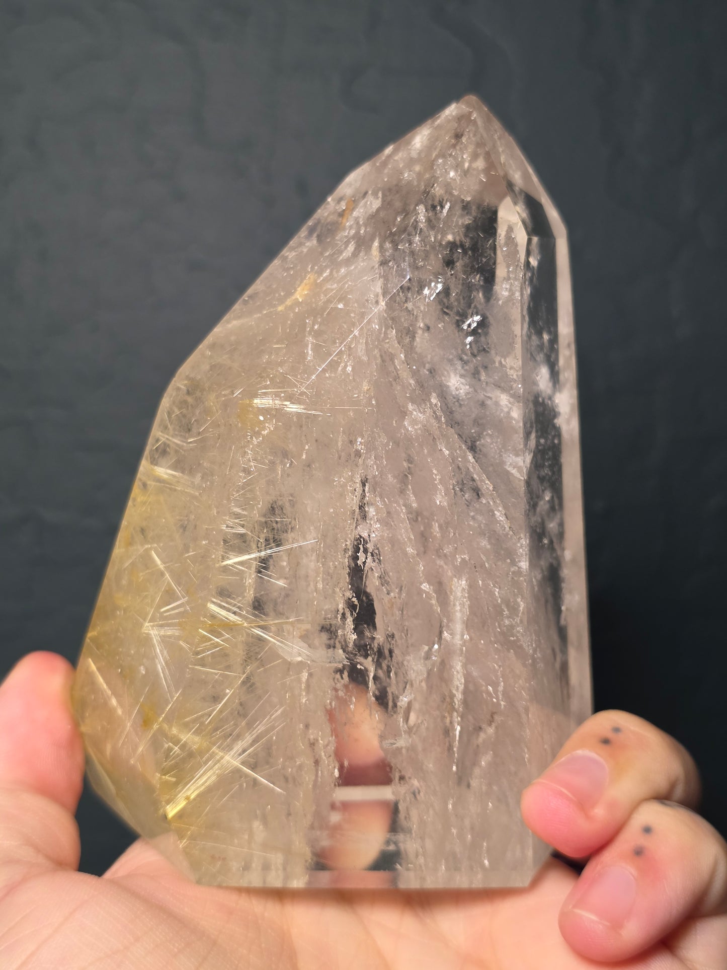 Large Chunky Rutilated Quartz Tower