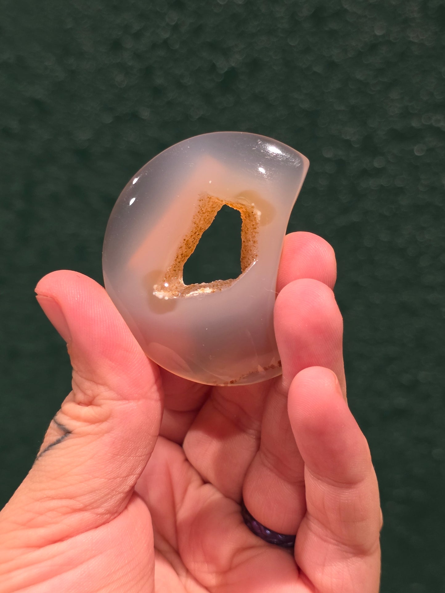 Druzy Agate Moon - Sm