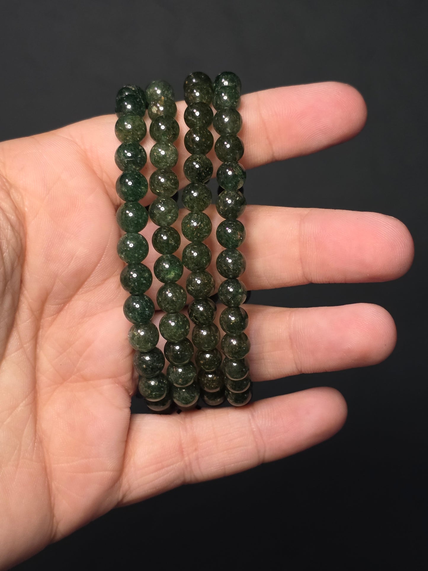 Green Strawberry Quartz Bracelet