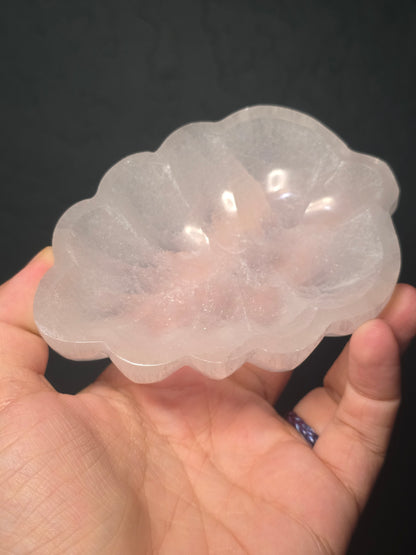 Selenite Leaf Bowl