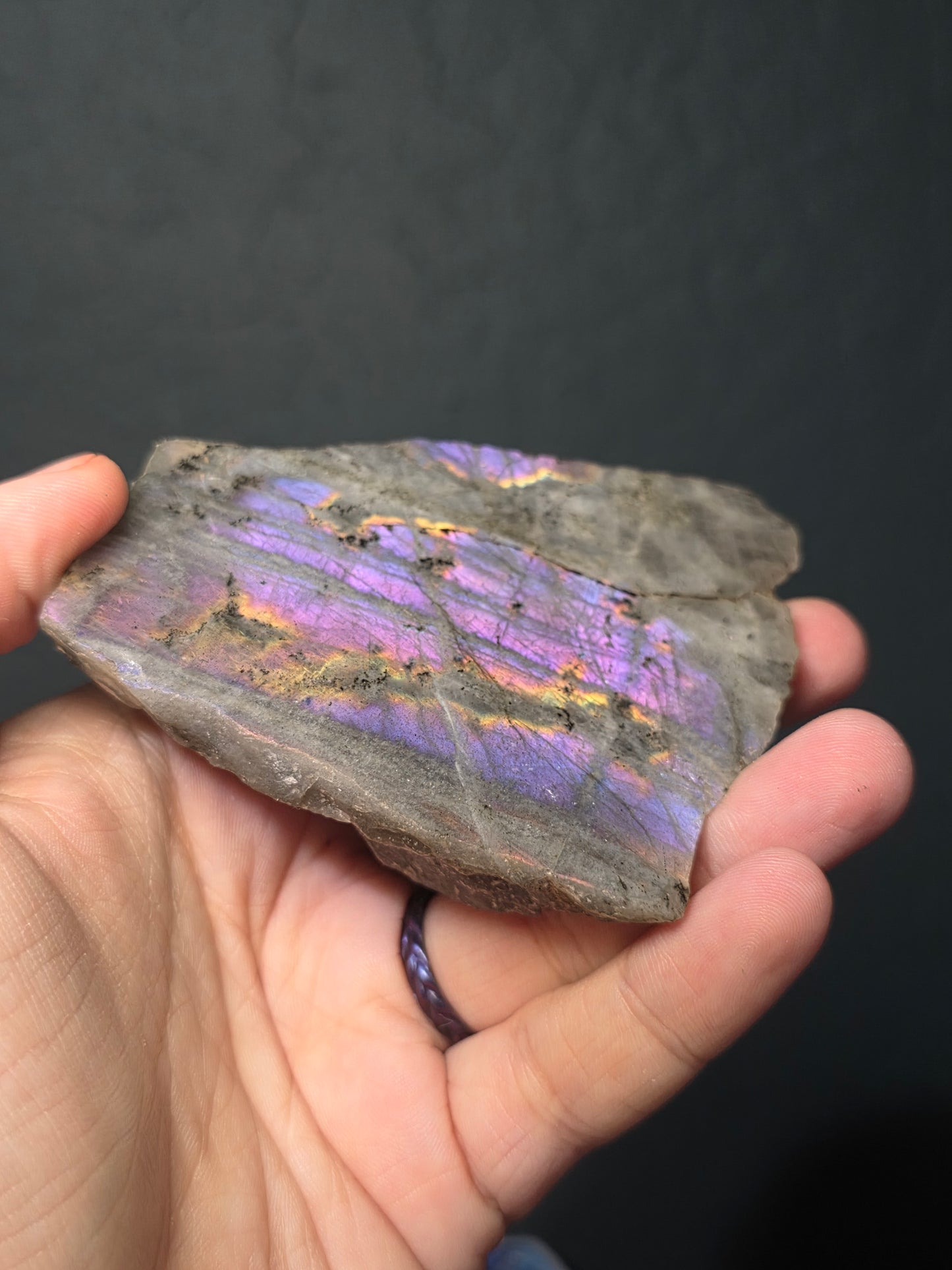 Sunset Labradorite Half Polished Freeforms