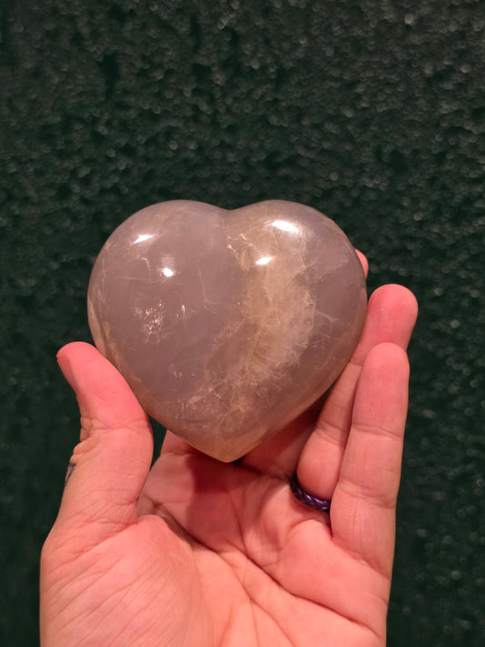 Blue Rose Quartz Heart