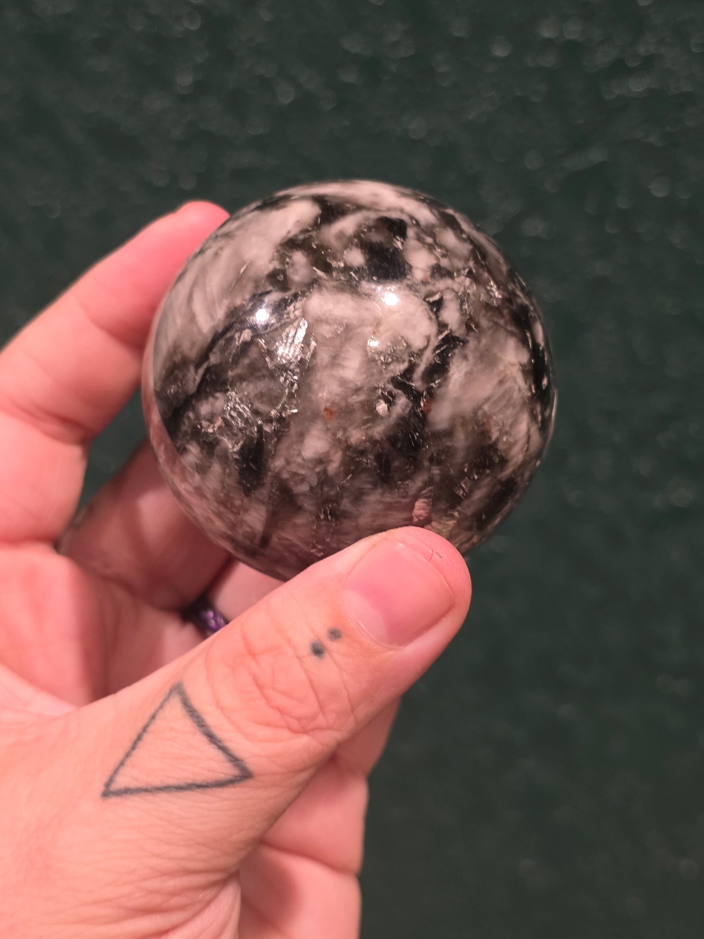 Green Mica Sphere