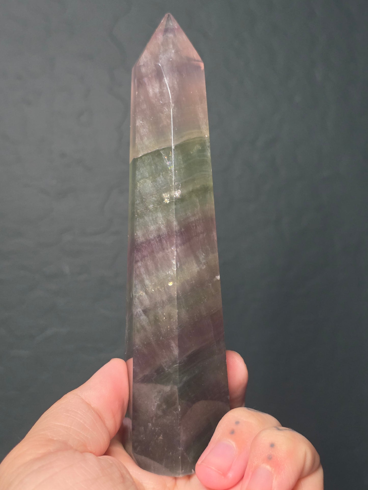 Rainbow Fluorite Towers - UV Reactive