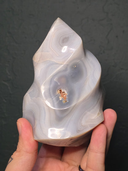 Banded Orca Agate Flame