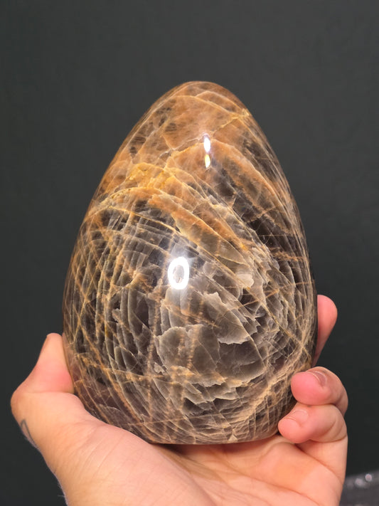 Black Moonstone Freeform - Statement Piece