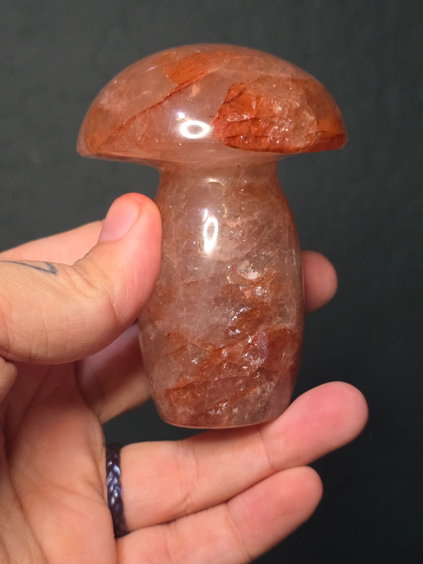 Fire Quartz Mushroom