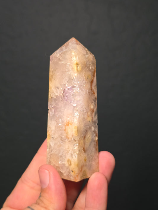Flower Agate Obelisk