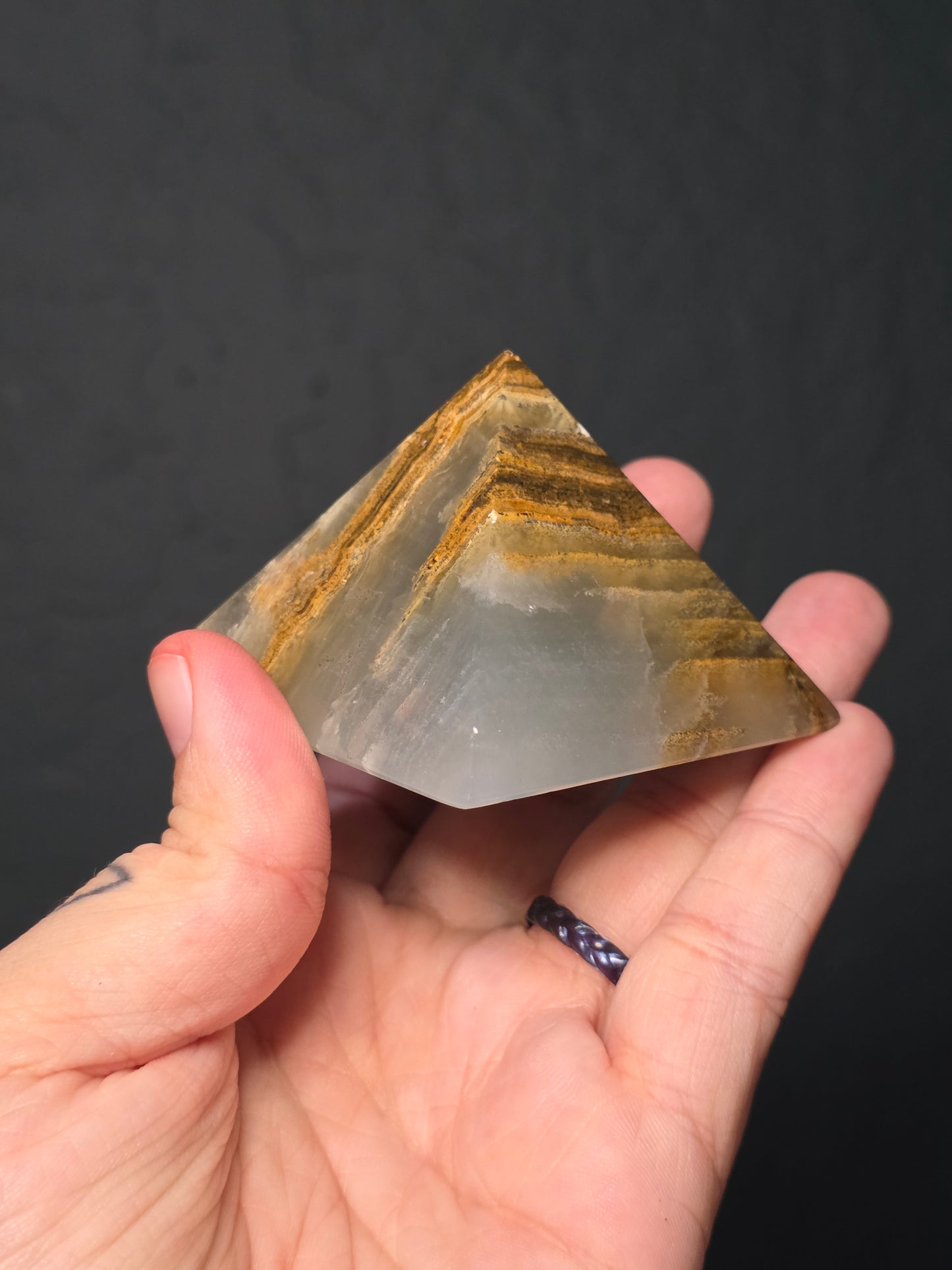 Blue Onyx Pyramid