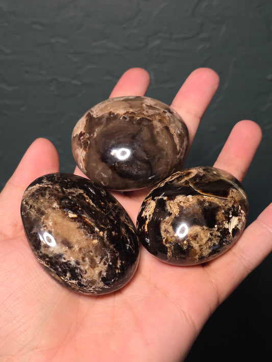 Black Opal Palm Stone