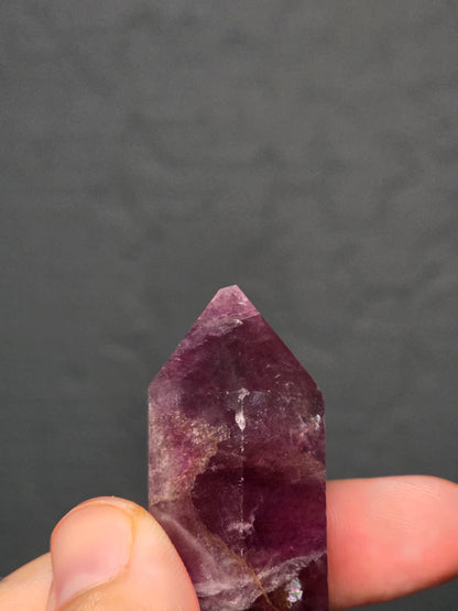 Purple Fluorite Tower - UV Reactive